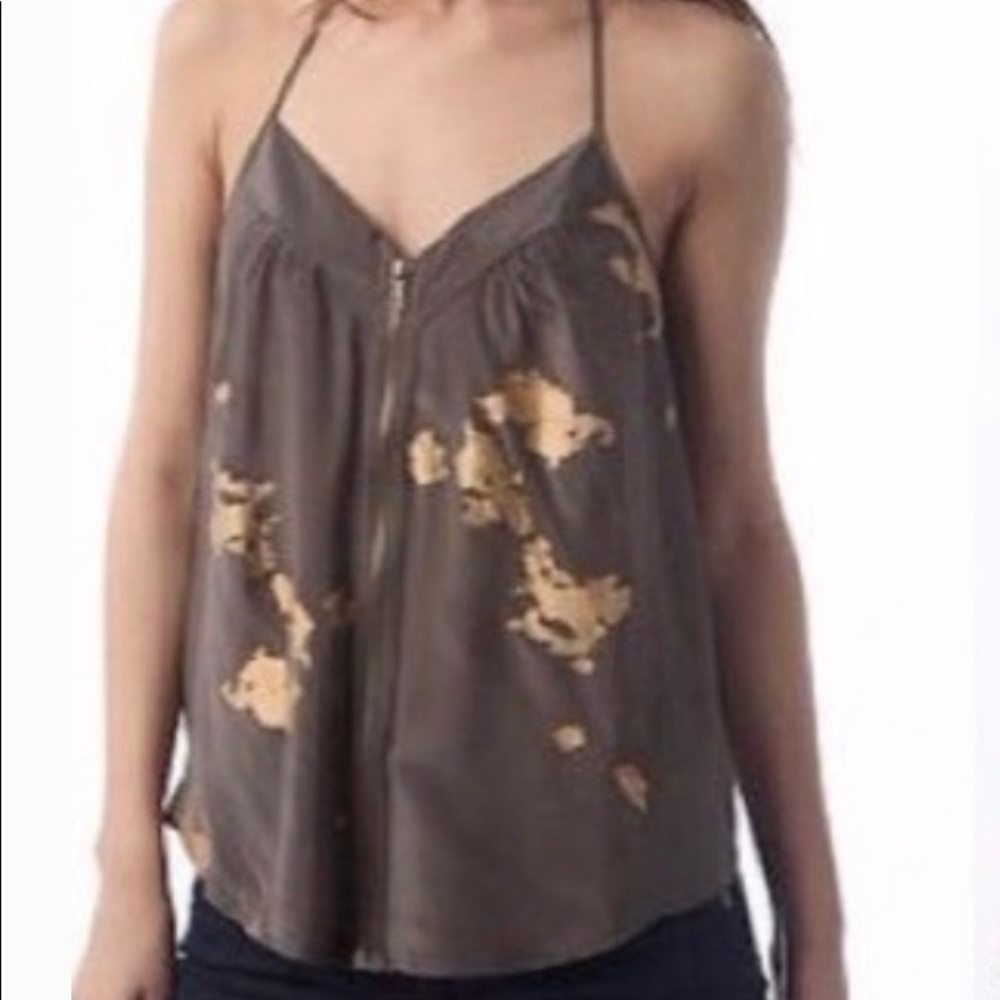 Silence and Noise gold splatter top